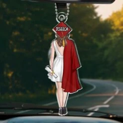 The Future Is Yours, Go Shine - Family Personalized Custom Car Ornament - Acrylic Custom Shaped - Graduation Gift For Family Members, Siblings, Brothers, Sisters