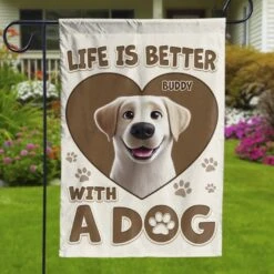 Dogs Make The Best Companions - Dog Personalized Custom Flag - Gift For Pet Owners, Pet Lovers -Pawfect House Store 67da40a367f98