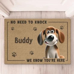 Our Pawsome Greeters Are Always On Duty - Dog Personalized Custom Home Decor Decorative Mat - House Warming Gift For Pet Owners, Pet Lovers -Pawfect House Store 67da6b5cdd2ba