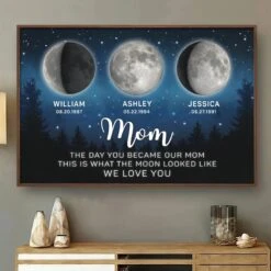 Mom, You Shine As Bright As The Moon - Family Personalized Custom Horizontal Poster - Mother's Day, Gift For Mom, Grandma 8 Mom, You Shine As Bright As The Moon - Family Personalized Custom Horizontal Poster - Mother's Day, Gift For Mom, Grandma -Pawfect House Store 67da6de6c4d7d