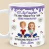 A Mother’s Love Knows No Bounds - Family Personalized Custom 3D Inflated Effect Printed Mug - Mother's Day, Gift For Mom, Daughter