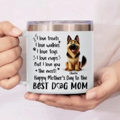 A Dog’s Love Never Ends - Dog Personalized Custom 14oz Stainless Steel Tumbler With Handle - Gift For Pet Owners, Pet Lovers 9 A Dog’s Love Never Ends - Dog Personalized Custom 14oz Stainless Steel Tumbler With Handle - Gift For Pet Owners, Pet Lovers -Pawfect House Store 67db81eea0fba