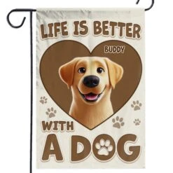 Dogs Make The Best Companions - Dog Personalized Custom Flag - Gift For Pet Owners, Pet Lovers -Pawfect House Store 67db832a9d8f4