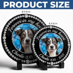 Custom Photo Cherished Forever, Loved Always - Memorial Personalized Custom Round Shaped Stone With Stand - Sympathy Gift For Pet Owners, Pet Lovers 12 Custom Photo Cherished Forever, Loved Always - Memorial Personalized Custom Round Shaped Stone With Stand - Sympathy Gift For Pet Owners, Pet Lovers -Pawfect House Store 67dba6c11b9ec