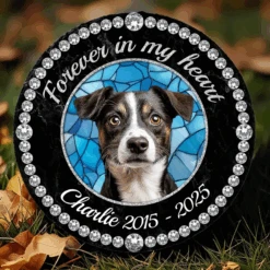 Custom Photo Cherished Forever, Loved Always - Memorial Personalized Custom Round Shaped Stone With Stand - Sympathy Gift For Pet Owners, Pet Lovers 14 Custom Photo Cherished Forever, Loved Always - Memorial Personalized Custom Round Shaped Stone With Stand - Sympathy Gift For Pet Owners, Pet Lovers -Pawfect House Store 67dba6c127c29