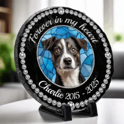 Custom Photo Cherished Forever, Loved Always - Memorial Personalized Custom Round Shaped Stone With Stand - Sympathy Gift For Pet Owners, Pet Lovers 10 Custom Photo Cherished Forever, Loved Always - Memorial Personalized Custom Round Shaped Stone With Stand - Sympathy Gift For Pet Owners, Pet Lovers -Pawfect House Store 67dba6c148e29