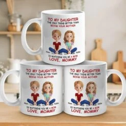 My Heart Overflows With Love Seeing My Daughter As A Mom - Family Personalized Custom Mug - Gift For Mom, Daughter -Pawfect House Store 67dbde0b6a07f