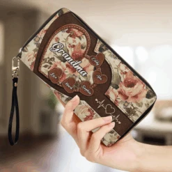 The Heart Of The Family - Family Personalized Custom Leather Long Wallet - Mother's Day, Gift For Mom, Grandma 9 The Heart Of The Family - Family Personalized Custom Leather Long Wallet - Mother's Day, Gift For Mom, Grandma -Pawfect House Store 67dcdf2c62c2c