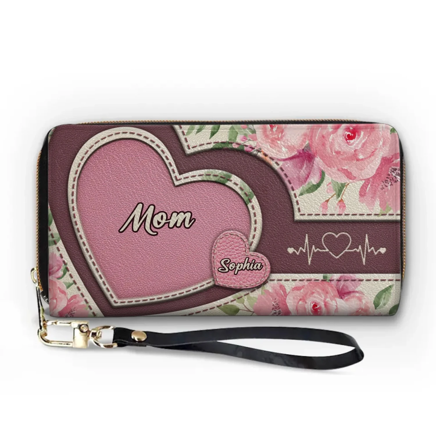Wrapped In Grandma’s Heartstrings - Family Personalized Custom Leather Long Wallet - Mother's Day, Gift For Mom, Grandma 2 Wrapped In Grandma’s Heartstrings - Family Personalized Custom Leather Long Wallet - Mother's Day, Gift For Mom, Grandma - Image 2