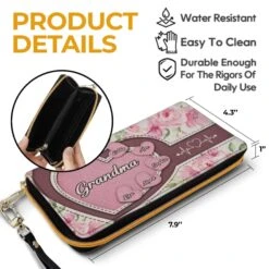 Wrapped In Grandma’s Heartstrings - Family Personalized Custom Leather Long Wallet - Mother's Day, Gift For Mom, Grandma 11 Wrapped In Grandma’s Heartstrings - Family Personalized Custom Leather Long Wallet - Mother's Day, Gift For Mom, Grandma -Pawfect House Store 67dcf08017192