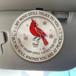 In Loving Remembrance - New Arrival, Memorial Personalized Custom Car Visor Clip - Sympathy Gift For Family Members AMZ