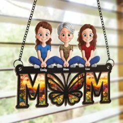 Mom, The Butterfly Of Our Hearts - Family Personalized Window Hanging Suncatcher Ornament - Mother's Day, Gift For Mom, Grandma 8 Mom, The Butterfly Of Our Hearts - Family Personalized Window Hanging Suncatcher Ornament - Mother's Day, Gift For Mom, Grandma -Pawfect House Store 67dd51640bb56
