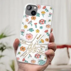 Holding Love Always - Family Personalized Custom 3D Inflated Effect Printed Clear Phone Case - Gift For Mom, Grandma 8 Holding Love Always - Family Personalized Custom 3D Inflated Effect Printed Clear Phone Case - Gift For Mom, Grandma -Pawfect House Store 67e0e3fa34de3