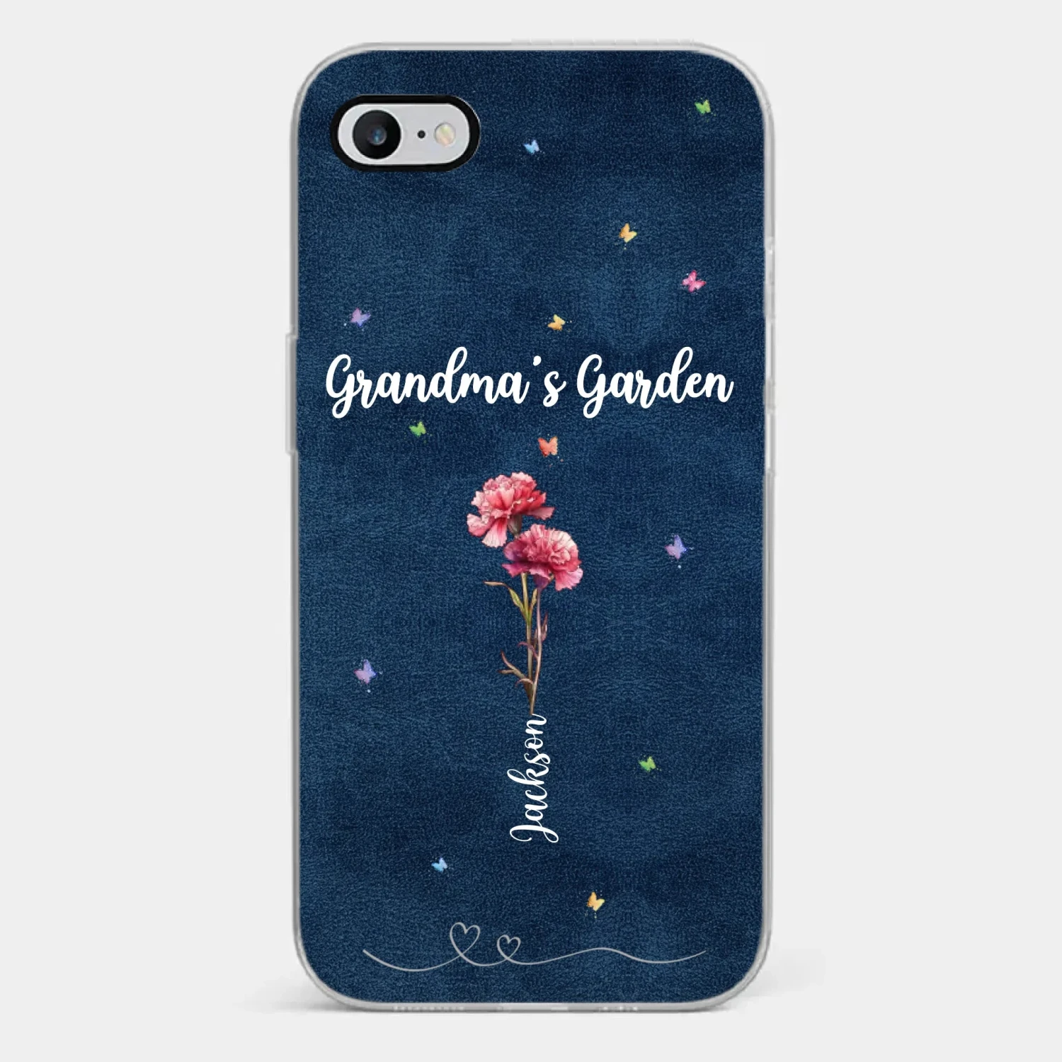 Her Garden Grows With Love - Family Personalized Custom Clear Phone Case - Mother's Day, Gift For Mom, Grandma 2 Her Garden Grows With Love - Family Personalized Custom Clear Phone Case - Mother's Day, Gift For Mom, Grandma - Image 2