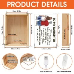 Every Step Echoes Her Love - Family Personalized Custom Frame Light Box - Mother's Day, Gift For Mom, Daughter -Pawfect House Store 67e13f6fc3146