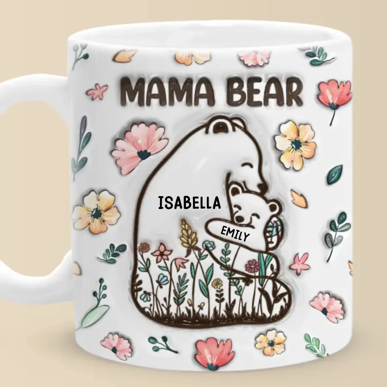 Always Snuggled In Mama Bear’s Love - Family Personalized Custom 3D Inflated Effect Printed Mug - Mother's Day, Gift For Mom, Grandma 3 Always Snuggled In Mama Bear’s Love - Family Personalized Custom 3D Inflated Effect Printed Mug - Mother's Day, Gift For Mom, Grandma - Image 3