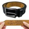 My Everything, My Forever Love - Family Personalized Custom Engraved Leather Belt - Father's Day, Gift For Dad, Grandpa