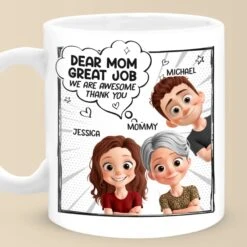 Mom, You Nailed It - Family Personalized Custom Mug - Mother's Day, Gift For Mom, Grandma