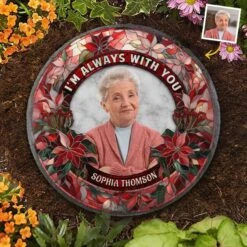 Custom Photo Your Love Lingers In The Little Things - Memorial Personalized Custom Round Shaped Stone With Stand - Sympathy Gift For Family Members 13 Custom Photo Your Love Lingers In The Little Things - Memorial Personalized Custom Round Shaped Stone With Stand - Sympathy Gift For Family Members -Pawfect House Store 67e27103e9c46