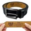 Lucky To Have You In Life - Family Personalized Custom Engraved Leather Belt - Father's Day, Gift For Dad, Grandpa