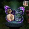 Custom Photo Forever A Part Of Us - Memorial Personalized Custom Garden Solar Light - Sympathy Gift For Family Members