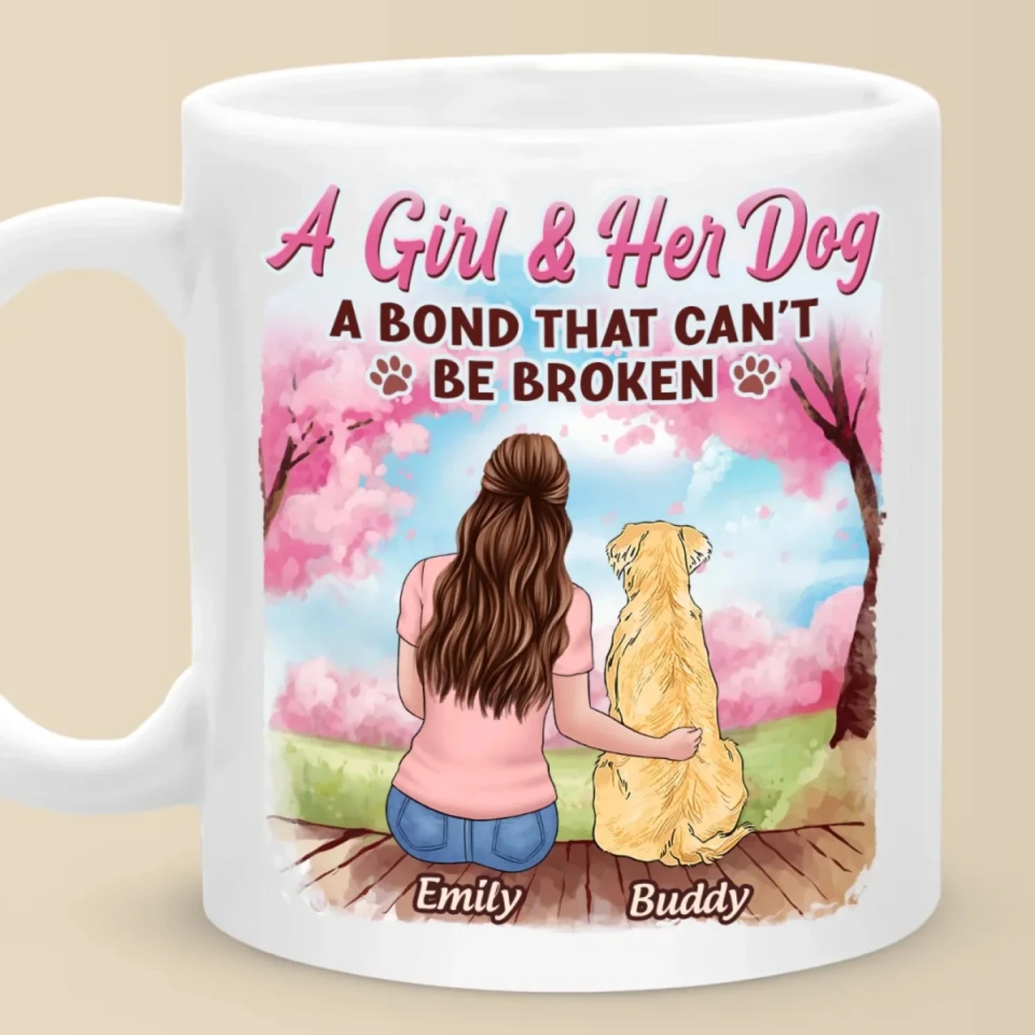 Fur-Ever Connected - Dog Personalized Custom Mug - Mother's Day, Gift For Pet Owners, Pet Lovers 1 Fur-Ever Connected - Dog Personalized Custom Mug - Mother's Day, Gift For Pet Owners, Pet Lovers