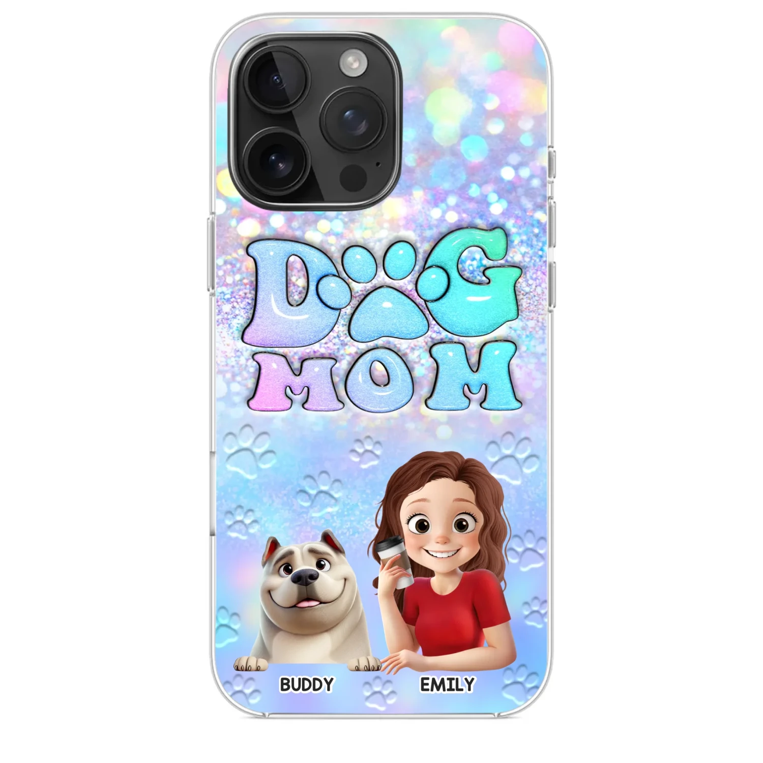 She’s The Mom, I’m The Boss - Dog Personalized Custom Clear Phone Case - Mother's Day, Gift For Pet Owners, Pet Lovers 2 She’s The Mom, I’m The Boss - Dog Personalized Custom Clear Phone Case - Mother's Day, Gift For Pet Owners, Pet Lovers - Image 2