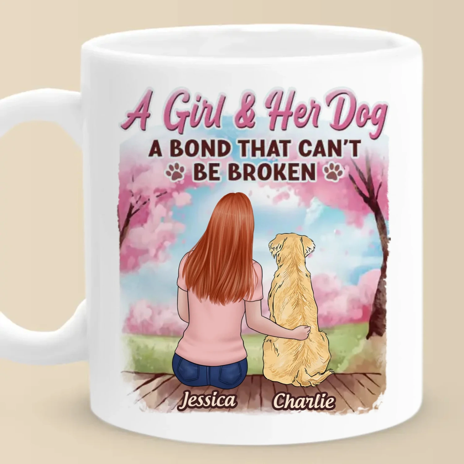 Fur-Ever Connected - Dog Personalized Custom Mug - Mother's Day, Gift For Pet Owners, Pet Lovers 2 Fur-Ever Connected - Dog Personalized Custom Mug - Mother's Day, Gift For Pet Owners, Pet Lovers - Image 2