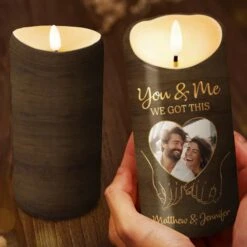 Custom Photo Hold My Hand, Hold My Heart - Couple Personalized Custom LED Candle - Gift For Husband Wife, Anniversary 7 Custom Photo Hold My Hand, Hold My Heart - Couple Personalized Custom LED Candle - Gift For Husband Wife, Anniversary -Pawfect House Store 67e3ce3003241