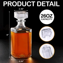 A Good Whiskey, A Great Story - Family Personalized Custom Glass Whiskey Bottle - Father's Day, Gift For Dad, Grandpa 9 A Good Whiskey, A Great Story - Family Personalized Custom Glass Whiskey Bottle - Father's Day, Gift For Dad, Grandpa -Pawfect House Store 67e492fd2afd5