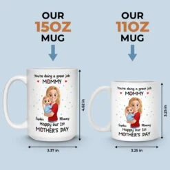 Tiny Arms, Endless Love - Family Personalized Custom Mug - Mother's Day, Baby Shower Gift, Gift For First Mom -Pawfect House Store 67e4aca485924