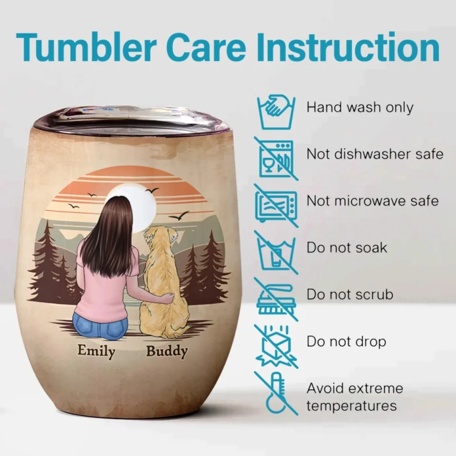 Unconditional Love Has Paws - Dog Personalized Custom Wine Tumbler - Gift For Pet Owners, Pet Lovers 5 Unconditional Love Has Paws - Dog Personalized Custom Wine Tumbler - Gift For Pet Owners, Pet Lovers - Image 5