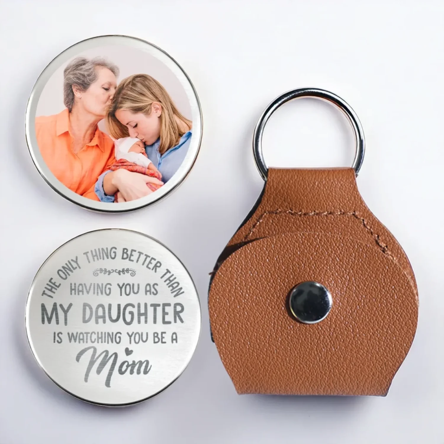 Custom Photo My Heart Is Full, Seeing You Shine As A Mom - Family Personalized Custom Pocket Hug - Mother's Day, Gift For Mom, Daughter 1 Custom Photo My Heart Is Full, Seeing You Shine As A Mom - Family Personalized Custom Pocket Hug - Mother's Day, Gift For Mom, Daughter