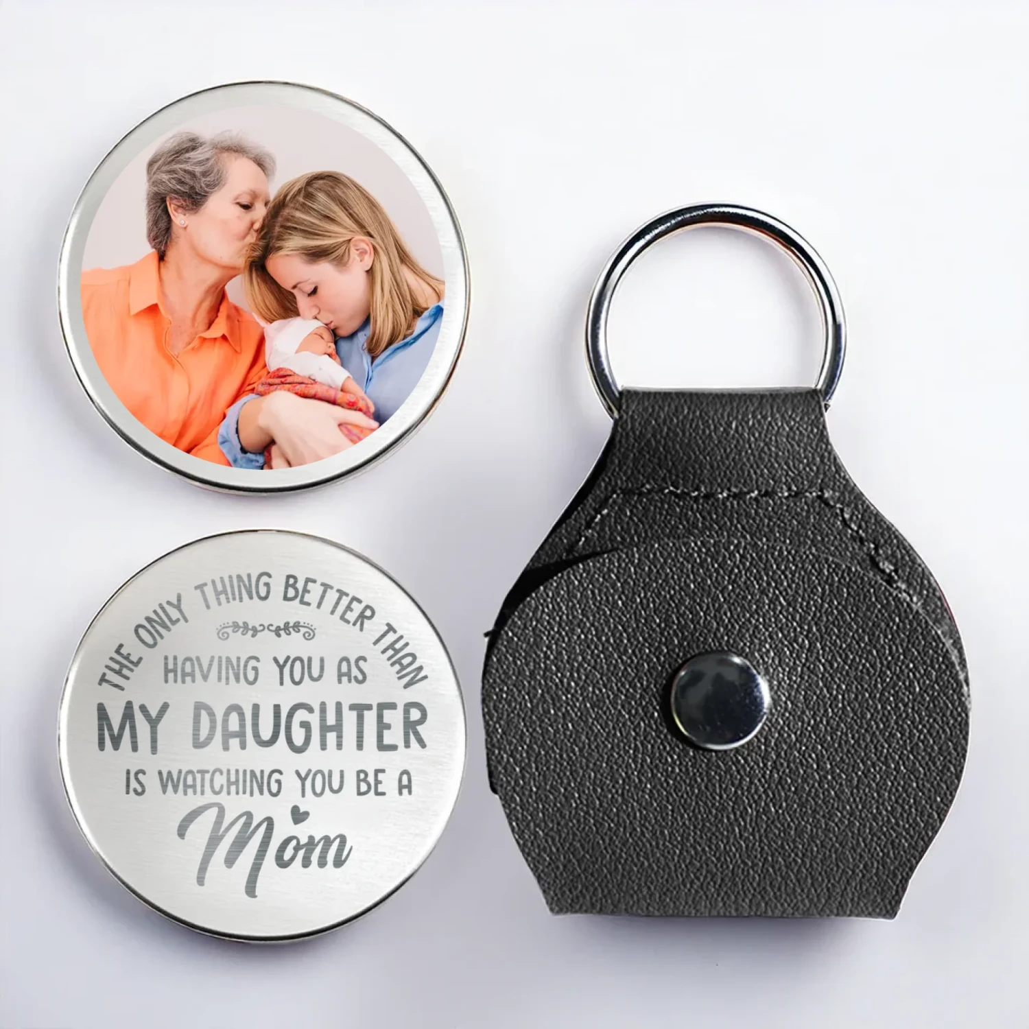 Custom Photo My Heart Is Full, Seeing You Shine As A Mom - Family Personalized Custom Pocket Hug - Mother's Day, Gift For Mom, Daughter 3 Custom Photo My Heart Is Full, Seeing You Shine As A Mom - Family Personalized Custom Pocket Hug - Mother's Day, Gift For Mom, Daughter - Image 3