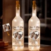 Custom Photo Still Holding On, Still Holding Hands - Couple Personalized Custom Bottle Lamp - Gift For Husband Wife, Anniversary