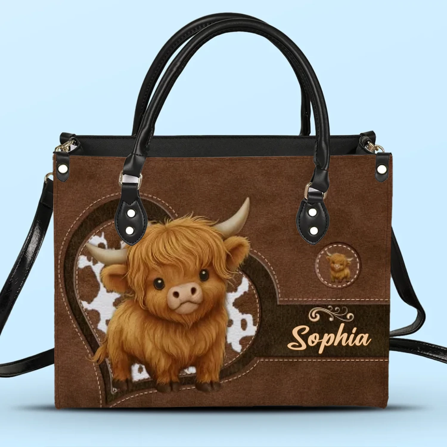 Mom’s Love Is A Gentle Strength - Family Personalized Custom Leather Handbag - Mother's Day, Gift For Mom, Grandma 2 Mom’s Love Is A Gentle Strength - Family Personalized Custom Leather Handbag - Mother's Day, Gift For Mom, Grandma - Image 2