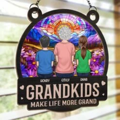Built With Love, Blessed With Grandkids - Family Personalized Window Hanging Suncatcher Ornament - Mother's Day, Gift For Mom, Grandma 8 Built With Love, Blessed With Grandkids - Family Personalized Window Hanging Suncatcher Ornament - Mother's Day, Gift For Mom, Grandma -Pawfect House Store 67e62d6f8ce13