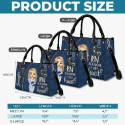 Nurses Are The Heartbeat Of Healthcare - Nurse Personalized Custom Leather Handbag - Appreciation, Thank You Gift, Nurse Life, Doctor Life -Pawfect House Store 67e9da6783be7