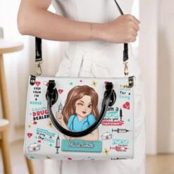 Keep Calm I'm A Nurse - Nurse Personalized Custom Leather Handbag - Appreciation, Thank You Gift, Nurse Life, Doctor Life 9 Keep Calm I'm A Nurse - Nurse Personalized Custom Leather Handbag - Appreciation, Thank You Gift, Nurse Life, Doctor Life -Pawfect House Store 67ea17b427cb3