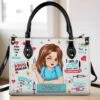 Keep Calm I'm A Nurse - Nurse Personalized Custom Leather Handbag - Appreciation, Thank You Gift, Nurse Life, Doctor Life