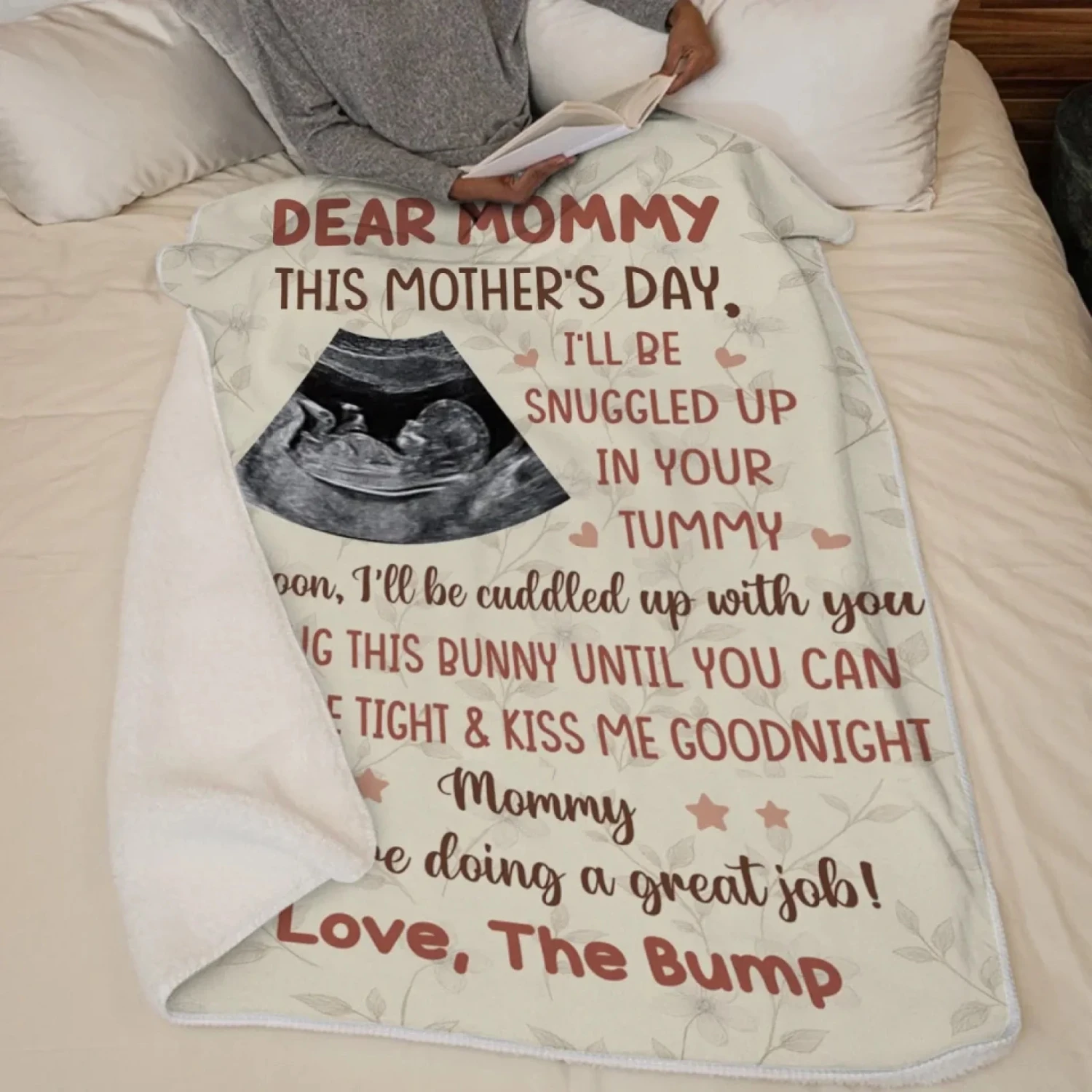 Custom Photo Soon We’ll Be Face To Face - Family Personalized Custom Blanket - Mother's Day, Baby Shower Gift, Gift For First Mom 5 Custom Photo Soon We’ll Be Face To Face - Family Personalized Custom Blanket - Mother's Day, Baby Shower Gift, Gift For First Mom - Image 5