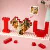Custom Photo Our Love Is The Perfect Piece - Couple Personalized Custom Building Blocks Puzzle, 3D Building Blocks - Gift For Husband Wife, Anniversary