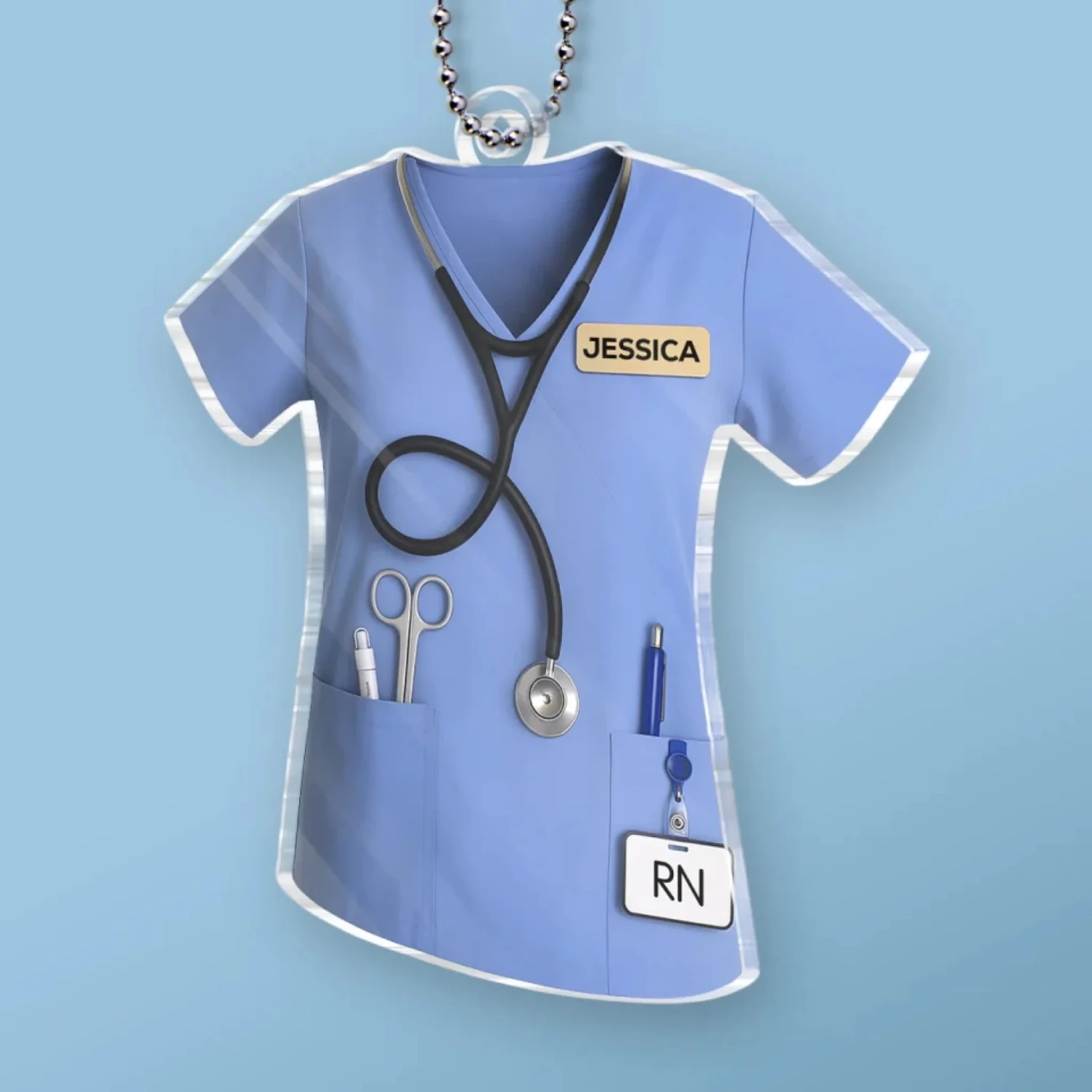 Gentle Hands, Fierce Spirit - Nurse Personalized Custom Car Ornament - Acrylic Custom Shaped - Appreciation, Thank You Gift, Nurse Life, Doctor Life 3 Gentle Hands, Fierce Spirit - Nurse Personalized Custom Car Ornament - Acrylic Custom Shaped - Appreciation, Thank You Gift, Nurse Life, Doctor Life - Image 3