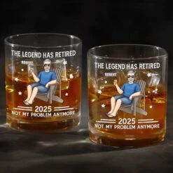 I Worked My Whole Life For This Glass - Family Personalized Custom Whiskey Glass - Father's Day, Gift For Dad, Grandpa -Pawfect House Store 67eb9907778d1