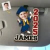 Custom Photo From Student To Star - Family Personalized Custom Car Visor Clip - Graduation Gift For Family Members, Siblings, Brothers, Sisters