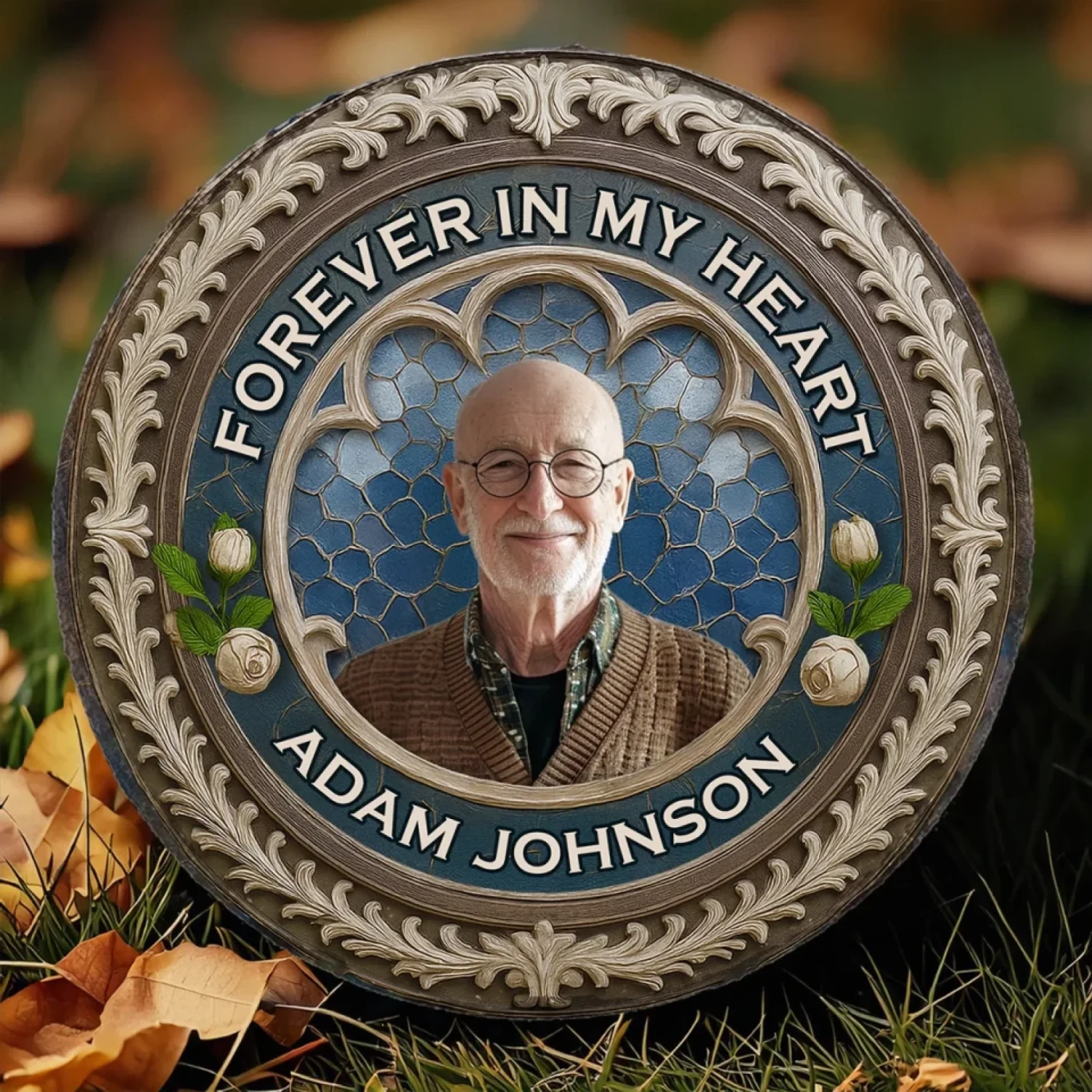 Custom Photo Your Love Still Guides Me - Memorial Personalized Custom Round Shaped Stone With Stand - Sympathy Gift For Family Members 7 Custom Photo Your Love Still Guides Me - Memorial Personalized Custom Round Shaped Stone With Stand - Sympathy Gift For Family Members - Image 7