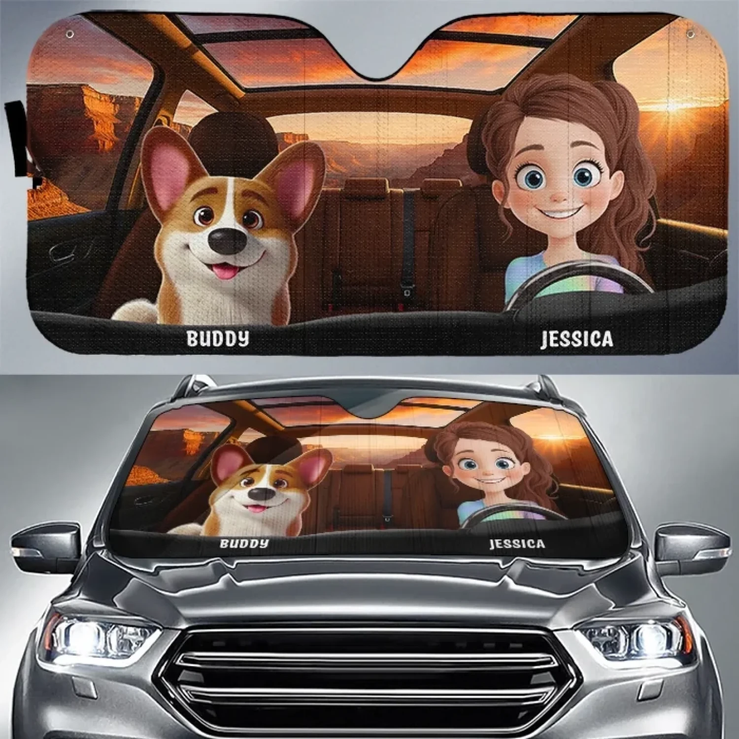 Paw-Sitively The Best Dog Mom Ever - Dog & Cat Personalized Custom Auto Windshield Sunshade, Car Window Protector - Mother's Day, Gift For Pet Owners, Pet Lovers 1 Paw-Sitively The Best Dog Mom Ever - Dog & Cat Personalized Custom Auto Windshield Sunshade, Car Window Protector - Mother's Day, Gift For Pet Owners, Pet Lovers