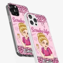 Living That Scrubs Life One Shift At A Time - Nurse Personalized Custom Clear Phone Case - Appreciation, Thank You Gift, Nurse Life, Doctor Life 10 Living That Scrubs Life One Shift At A Time - Nurse Personalized Custom Clear Phone Case - Appreciation, Thank You Gift, Nurse Life, Doctor Life -Pawfect House Store 67ef4a4074568
