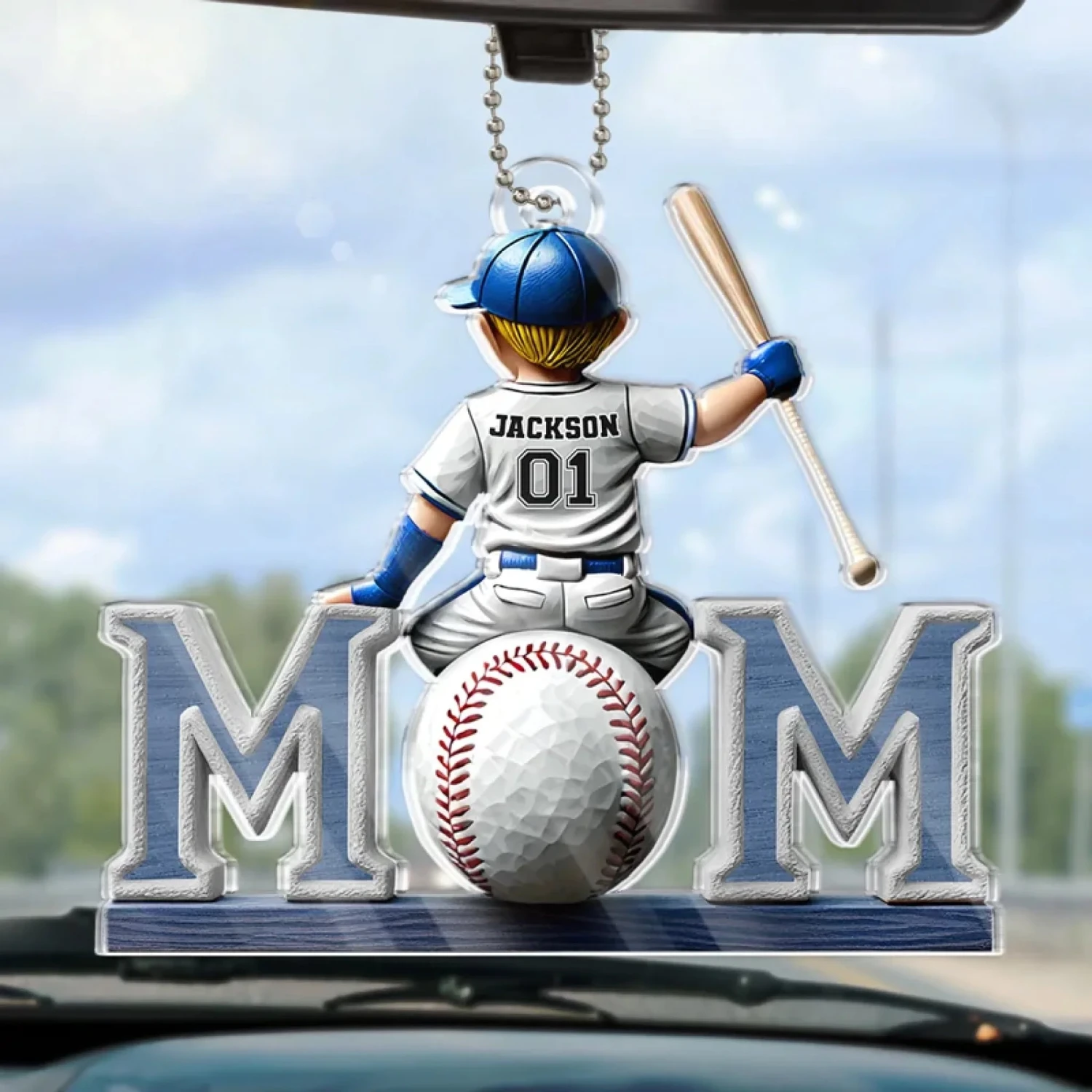 Proud Baseball Mom - Family Personalized Custom Car Ornament - Acrylic Custom Shaped - Mother's Day, House Warming Gift For Mom, Sport Lovers, Sport Players 1 Proud Baseball Mom - Family Personalized Custom Car Ornament - Acrylic Custom Shaped - Mother's Day, House Warming Gift For Mom, Sport Lovers, Sport Players