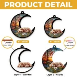 My Moon, My Memory, My Love - Memorial Personalized Window Hanging Suncatcher Ornament - Sympathy Gift For Pet Owners, Pet Lovers -Pawfect House Store 67ef97012a112